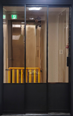 3연동 도어 중문(초슬림 19바/도장/브론즈강화/고시형)