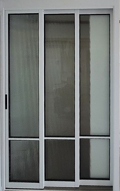 3연동 도어 중문(50바/램핑/유리고시/고시형)