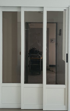 3연동 도어 중문(50바/램핑/브론즈강화/고시형)